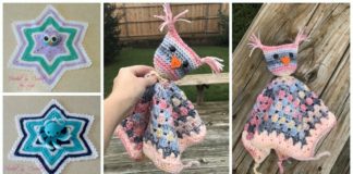 Owl Lovey Crochet Free Pattern [Video] - Baby #Lovey; #Blanket; Security Comforter Free #Crochet; Patterns