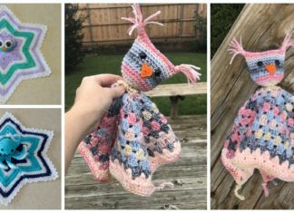 Owl Lovey Crochet Free Pattern [Video] - Baby #Lovey; #Blanket; Security Comforter Free #Crochet; Patterns