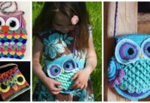 Crocodile Owl Purse Crochet Free Patterns- Kids Shoulder #Bags; Free #Crochet; Patterns