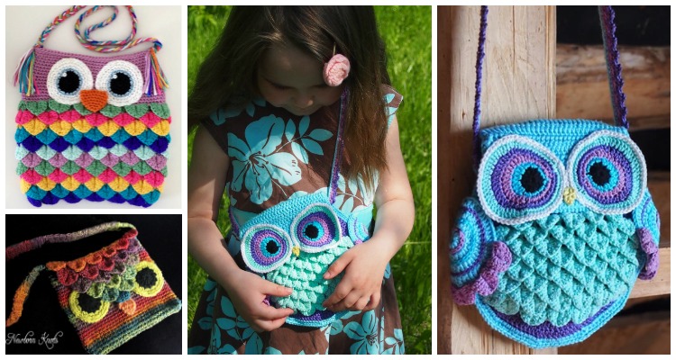 Crocodile Owl Purse Crochet Free Patterns - Crochet & Knitting
