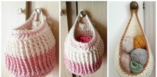 The Cundy Hanging Basket Free Crochet Pattern- Hanging #Basket; Free #Crochet; Patterns