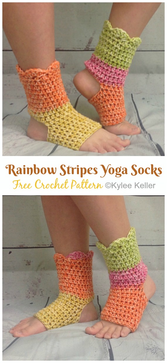 Zen Yoga Socks Crochet Free Pattern - #Yoga; Socks Crochet Free Patterns