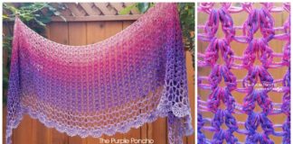 Zen Garden Shawl Crochet Free Pattern - Women Shawl #Wrap; Free #Crochet; Patterns