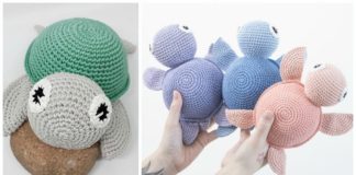 Easy Amigurumi Turtle Crochet Free Pattern [Video] - Amigurumi #Turtle; Crochet Free Patterns