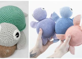 Easy Amigurumi Turtle Crochet Free Pattern [Video] - Amigurumi #Turtle; Crochet Free Patterns