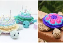 Amigurumi African Flower Turtle Crochet Free Patterns - Amigurumi #Turtle; Crochet Free Patterns