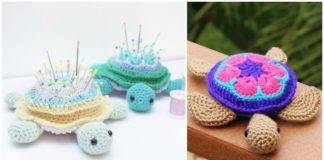 Amigurumi African Flower Turtle Crochet Free Patterns - Amigurumi #Turtle; Crochet Free Patterns