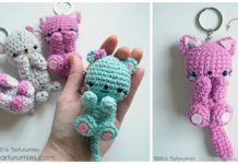 Amigurumi Cat Kawaii Keychain Crochet Free Pattern - #Keychain #Crochet Free Patterns