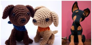 Amigurumi Little Dog Crochet Free Patterns - Crochet #Dog; #Amigurumi; Free Patterns