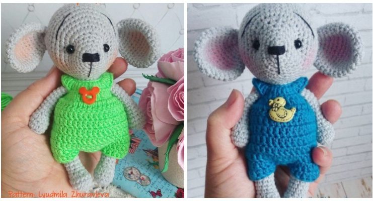Amigurumi Little Mouse Crochet Free Patternn - Crochet #Mouse; #Amigurumi; Free Patterns