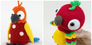 Amigurumi Parrot Crochet Free Patterns - - Crochet #Bird; #Amigurumi; Free Patterns