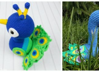 Amigurumi Peacock Crochet Free Patterns - - Crochet #Bird; #Amigurumi; Free Patterns