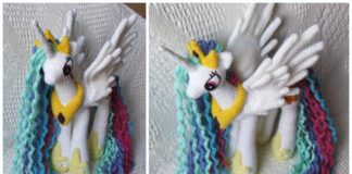 Amigurumi Pony Princess Celestia Crochet Free Pattern - Crochet #Pony&Unicorn; #Amigurumi; Free Patterns