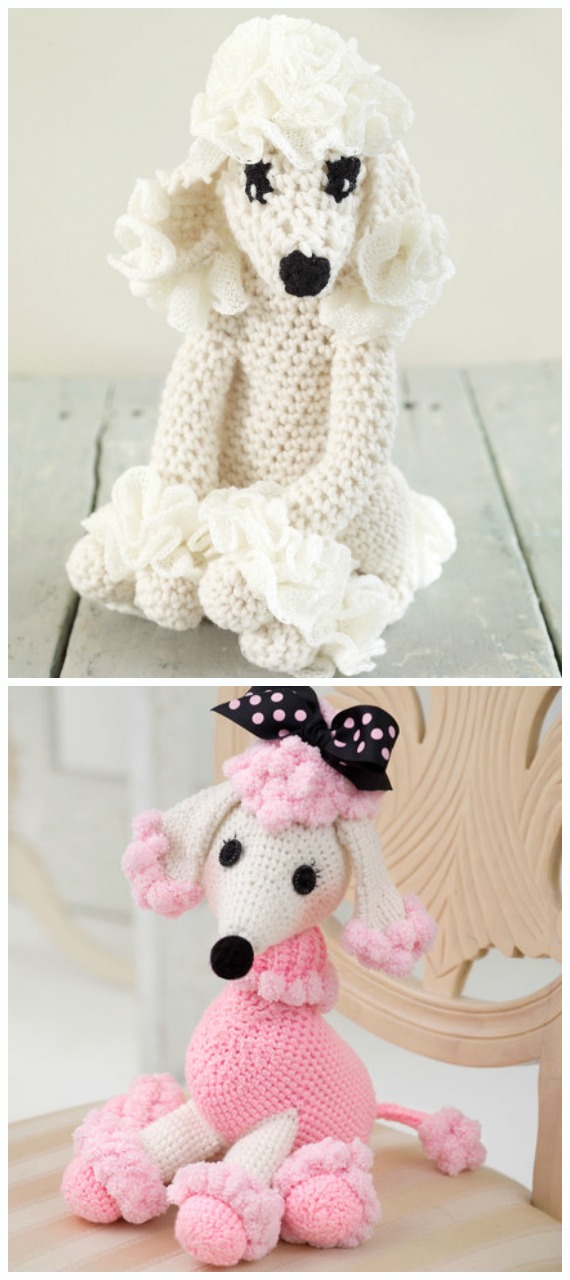 Amigurumi Poodle Princess Crochet Free Patterns - Crochet Dog #Amigurumi; Free Patterns