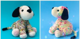 Amigurumi Rainbow Puppy Crochet Free Pattern - Crochet Dog #Amigurumi; Free Patterns