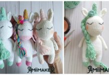 Amigurumi Unicorn Amora Crochet Free Pattern - Crochet #Unicorn; #Amigurmi; Free Pattern