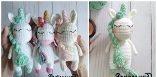 Amigurumi Unicorn Amora Crochet Free Pattern - Crochet #Unicorn; #Amigurmi; Free Pattern