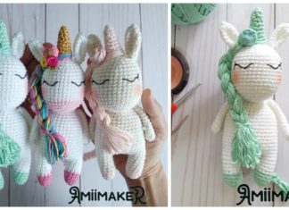 Amigurumi Unicorn Amora Crochet Free Pattern - Crochet #Unicorn; #Amigurmi; Free Pattern