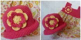Aruba Pixie Sun Hat & Dress Crochet Free Patterns - Girls #Sunhat; Free #Crochet; Patterns