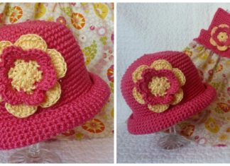 Aruba Pixie Sun Hat & Dress Crochet Free Patterns - Girls #Sunhat; Free #Crochet; Patterns