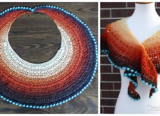 Crescent Moon Shawl Wrap Crochet Free Pattern - Women Lace #Shawl; Free #Crochet; Patterns