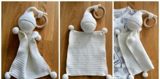 Cuddly Doll Lovey Crochet Free Pattern - Baby #Lovey; #Blanket; Security Comforter Free #Crochet; Patterns
