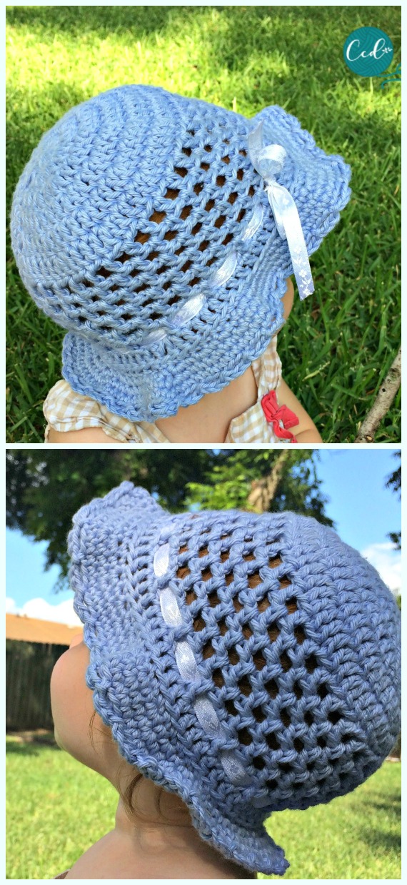 Toddler Sun Hat Crochet Free Patterns - Girls #Sunhat; Free #Crochet; Patterns