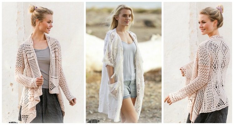 crochet summer jacket