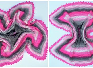 Pineapple of My Eye Baby Blanket Crochet Free Pattern - Never Ending Square #Blanket; #Crochet; Free Patterns