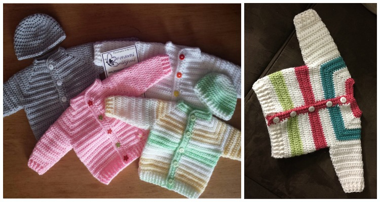 Top Down Baby Jacket Crochet Free Pattern Crochet Knitting