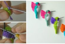 Amigurumi Humingbird Crochet Free Pattern [Video]- Crochet #Bird; #Amigurumi; Free Patterns