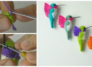 Amigurumi Humingbird Crochet Free Pattern [Video]- Crochet #Bird; #Amigurumi; Free Patterns