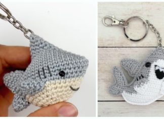 Amigurumi Shark Keychain Crochet Free Patterns [Video] - - #Keychain #Crochet Free Patterns