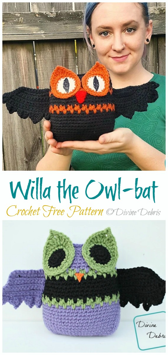 Crochet Willa the Owl-bat Amigurumi Free Pattern - #Amigurumi; #Bat; Crochet Free Patterns