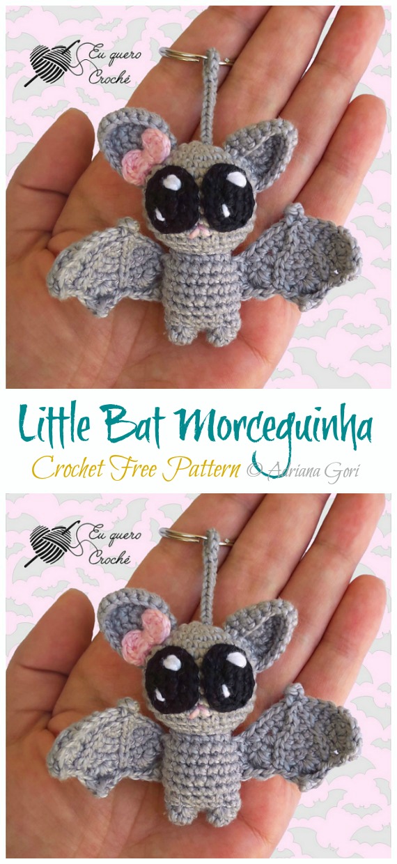 Crochet Little Bat Amigurumi Free Pattern - #Amigurumi; #Bat; Crochet Free Patterns