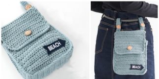 Easy Belt Pouch Bag Crochet Free Pattern