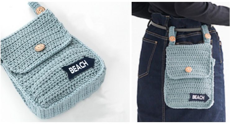 Easy Belt Pouch Bag Crochet Free Pattern