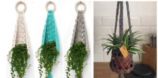 Plant Hanger Crochet Free Patterns - Hanging #Planter; Cozy Free #Crochet; Patterns