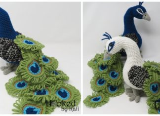 Amigurumi Regal the Peacock Crochet Free Pattern [Video]- Crochet #Bird; #Amigurumi; Free Patterns