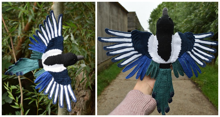 Amigurumi Magpie Bird Crochet Free Pattern