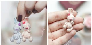 Amigurumi Tiny Bunny Crochet Free Pattern - #Amigurumi; Bunny Free Crochet Patterns