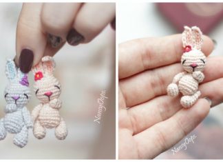 Amigurumi Tiny Bunny Crochet Free Pattern - #Amigurumi; Bunny Free Crochet Patterns