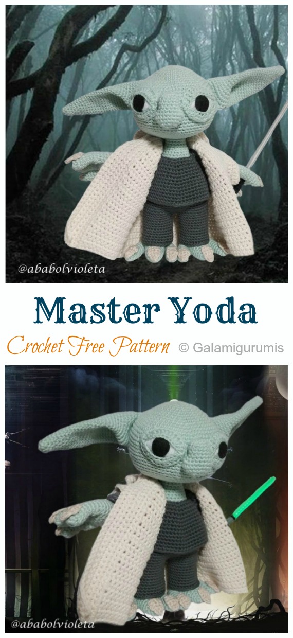 Amigurumi Master Yoda Crochet Free Pattern  -#Amigurumi; #Doll; Crochet Free Patterns