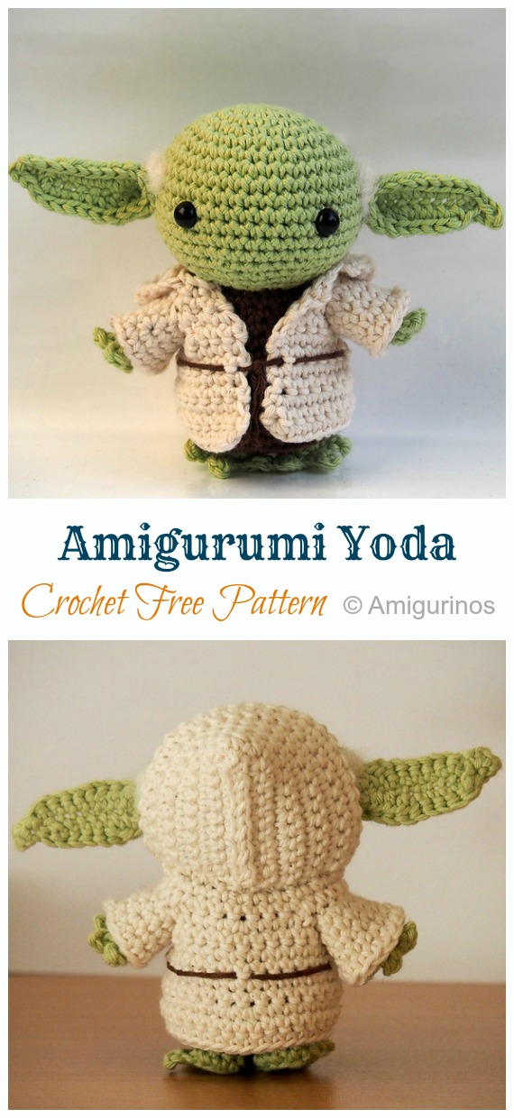 Amigurumi Yoda Crochet Free Pattern  -#Amigurumi; #Doll; Crochet Free Patterns