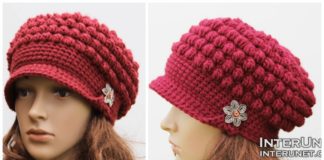 Bobble Cowboy Hat Free Crochet Pattern [Video]- Cowboy #Sunhat; Free #Crochet; Patterns