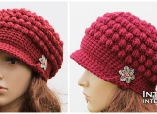 Bobble Cowboy Hat Free Crochet Pattern [Video]- Cowboy #Sunhat; Free #Crochet; Patterns