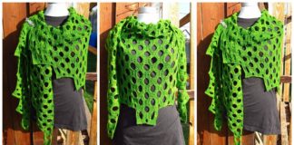 Let the Sunshine In Lace Shawl Crochet Free Pattern- Women Lace #Shawl; Free #Crochet; Patterns