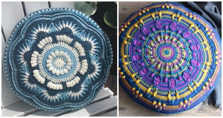 Mandala Cushion Crochet Free Patterns Crochet & Maglieria