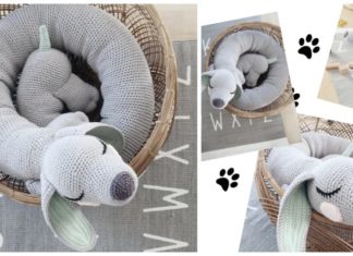 Slinky Giga Pillow Crochet Free Pattern- Crochet #Dog; #Amigurumi; Free Patterns