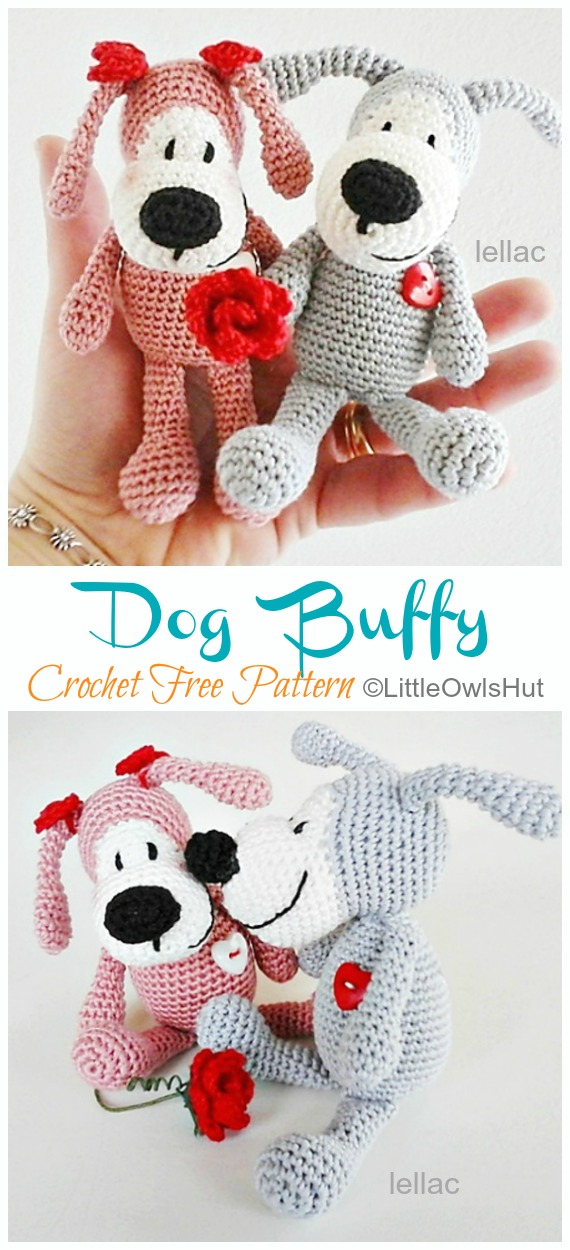 Amigurumi Dog Buffy Crochet Free Pattern- Crochet Dog #Amigurumi; Free Patterns